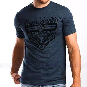 American Fighter Garland Blue FM13116 Short Sleeve Graphic Sport T-shirt for Men